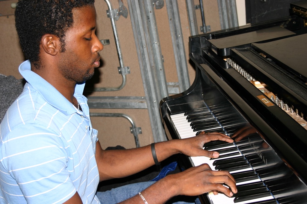 Jean on piano